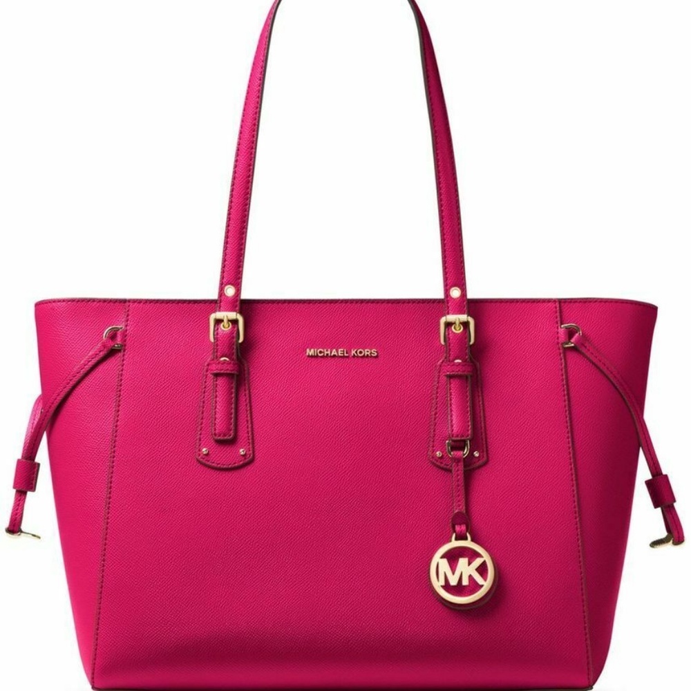 Michael Kors Voyager Medium Top Zip Pink Tote